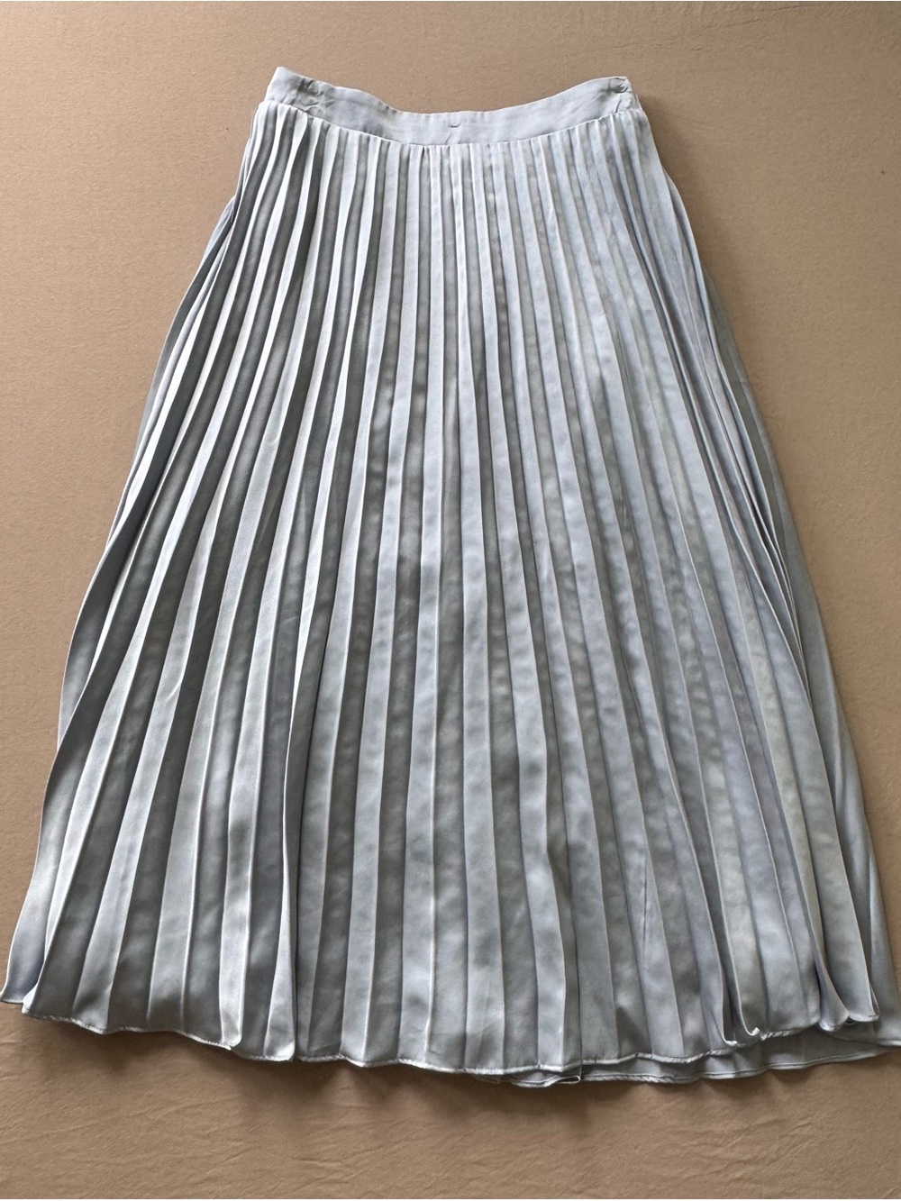 Lucy Paris Rose Metallic Pleated Midi Skirt